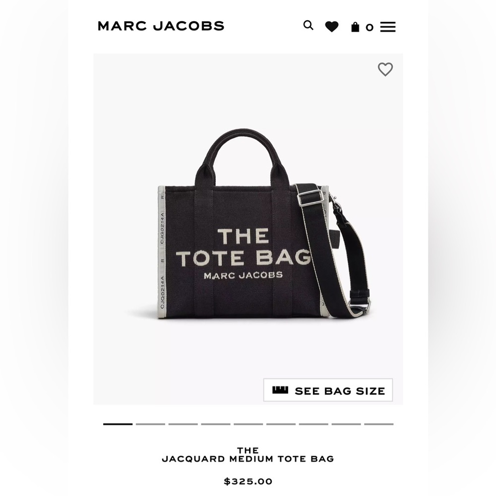 THE
JACQUARD MEDIUM TOTE BAG | Marc Jacobs